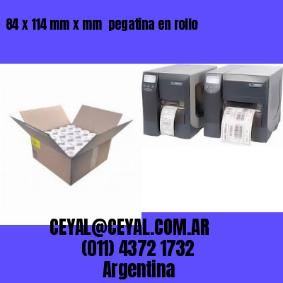 84 x 114 mm x mm  pegatina en rollo