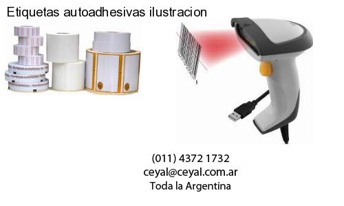 Etiquetas autoadhesivas ilustracion