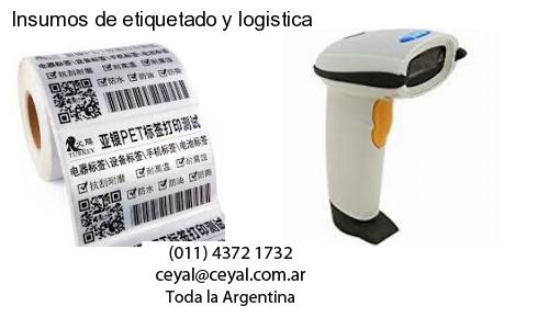 Insumos de etiquetado y logistica