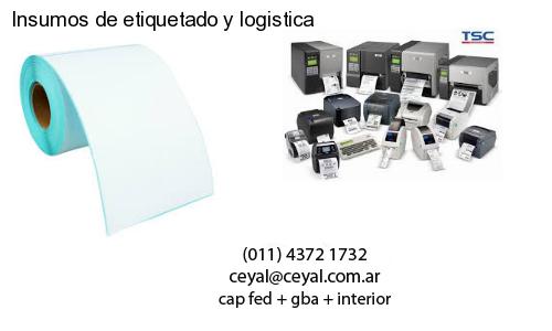 Insumos de etiquetado y logistica