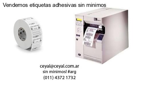 Vendemos etiquetas adhesivas sin minimos