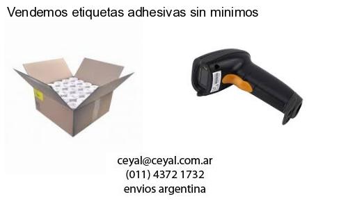 Vendemos etiquetas adhesivas sin minimos