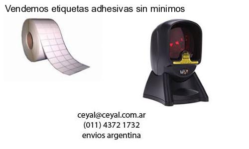 Vendemos etiquetas adhesivas sin minimos