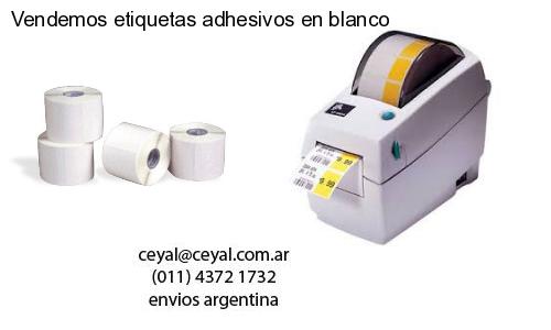 Vendemos etiquetas adhesivos en blanco