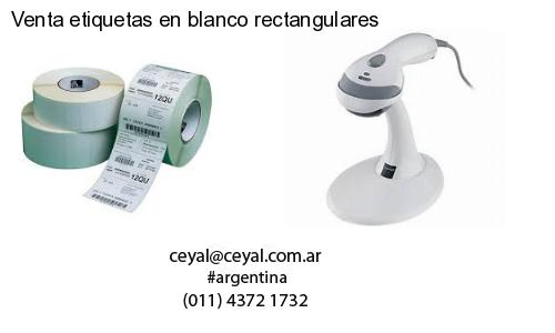 Venta etiquetas en blanco rectangulares