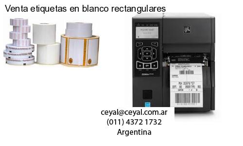 Venta etiquetas en blanco rectangulares