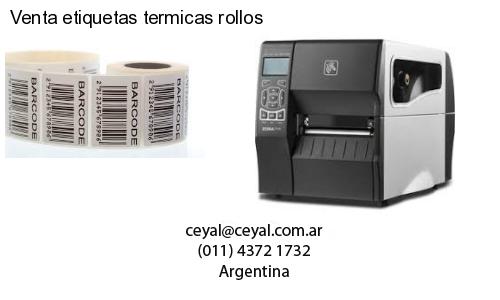 Venta etiquetas termicas rollos