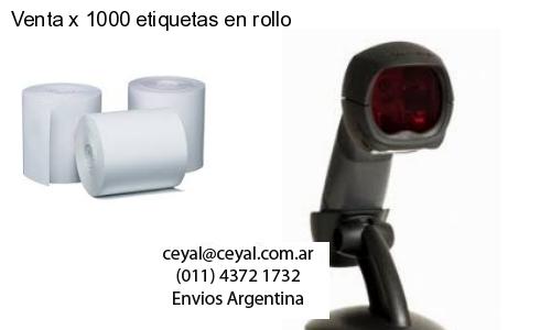 Venta x 1000 etiquetas en rollo