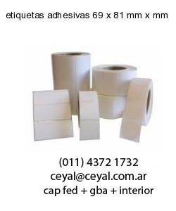 etiquetas adhesivas 69 x 81 mm x mm