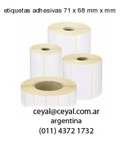 etiquetas adhesivas 71 x 68 mm x mm