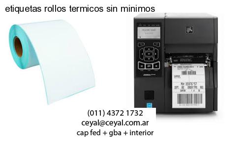 etiquetas rollos termicos sin minimos