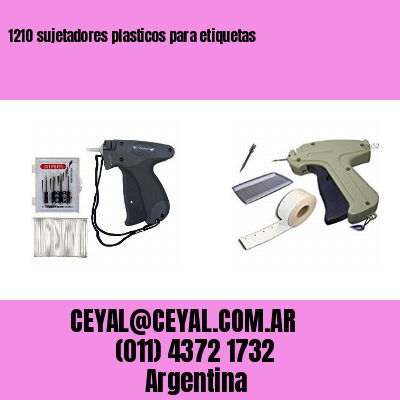 1210 sujetadores plasticos para etiquetas