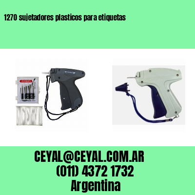 1270 sujetadores plasticos para etiquetas