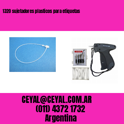 1320 sujetadores plasticos para etiquetas