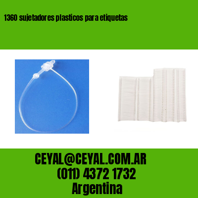 1360 sujetadores plasticos para etiquetas