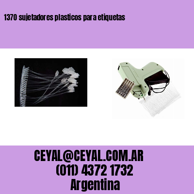 1370 sujetadores plasticos para etiquetas