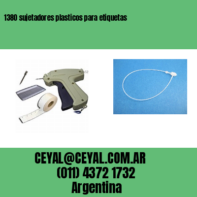 1380 sujetadores plasticos para etiquetas