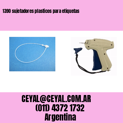 1390 sujetadores plasticos para etiquetas