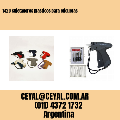 1420 sujetadores plasticos para etiquetas