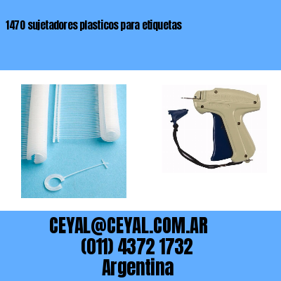 1470 sujetadores plasticos para etiquetas
