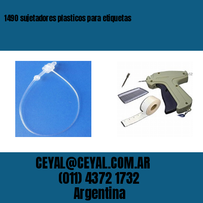 1490 sujetadores plasticos para etiquetas