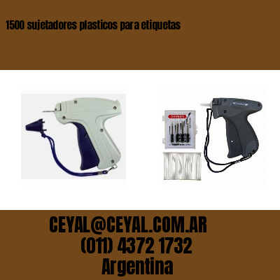 1500 sujetadores plasticos para etiquetas