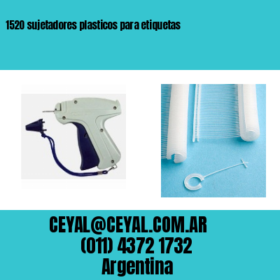 1520 sujetadores plasticos para etiquetas