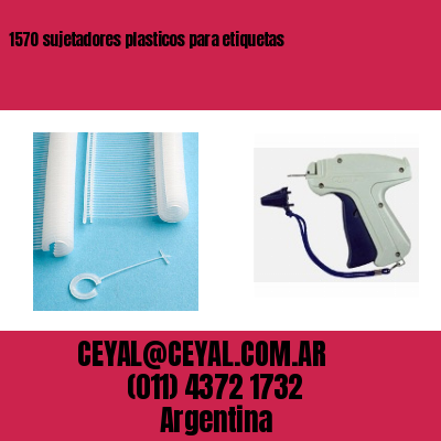 1570 sujetadores plasticos para etiquetas