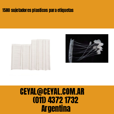 1580 sujetadores plasticos para etiquetas