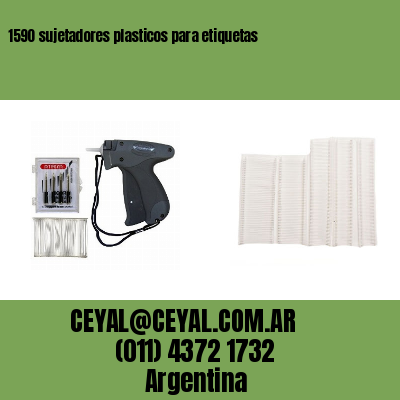 1590 sujetadores plasticos para etiquetas