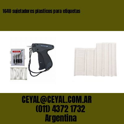 1640 sujetadores plasticos para etiquetas