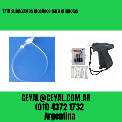 1710 sujetadores plasticos para etiquetas