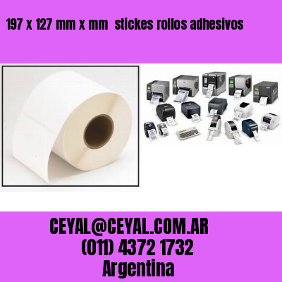 197 x 127 mm x mm  stickes rollos adhesivos