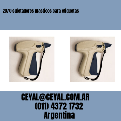 2070 sujetadores plasticos para etiquetas