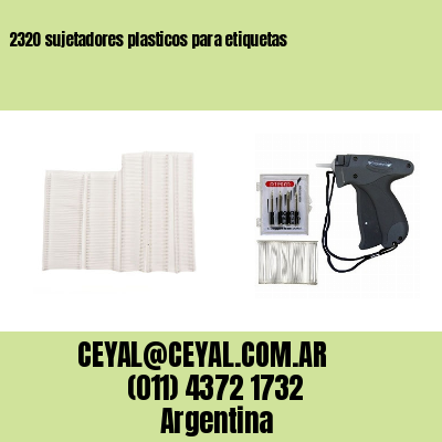 2320 sujetadores plasticos para etiquetas