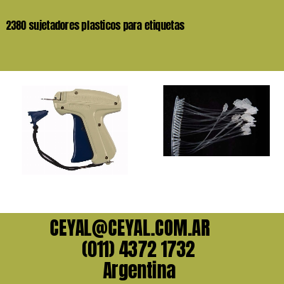 2380 sujetadores plasticos para etiquetas