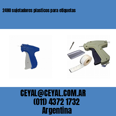 2480 sujetadores plasticos para etiquetas