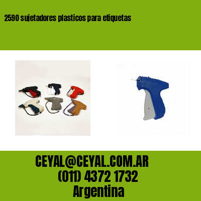 2590 sujetadores plasticos para etiquetas