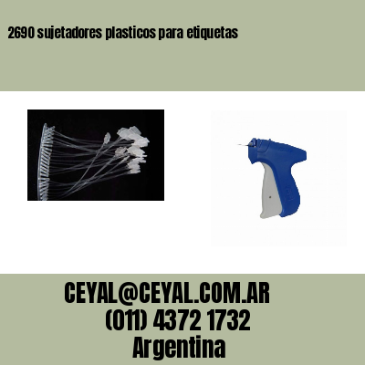 2690 sujetadores plasticos para etiquetas