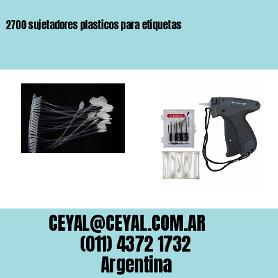 2700 sujetadores plasticos para etiquetas