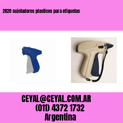 2820 sujetadores plasticos para etiquetas