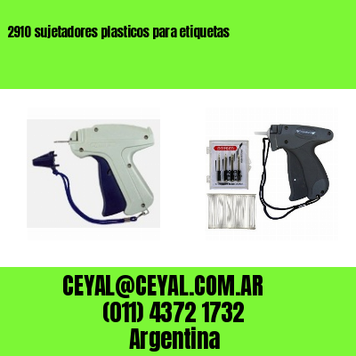 2910 sujetadores plasticos para etiquetas