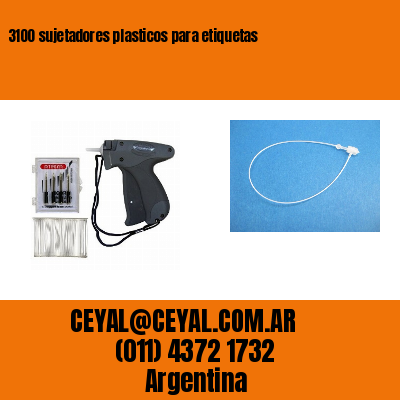 3100 sujetadores plasticos para etiquetas