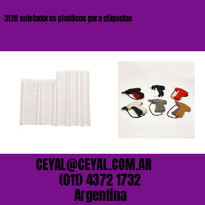 3120 sujetadores plasticos para etiquetas