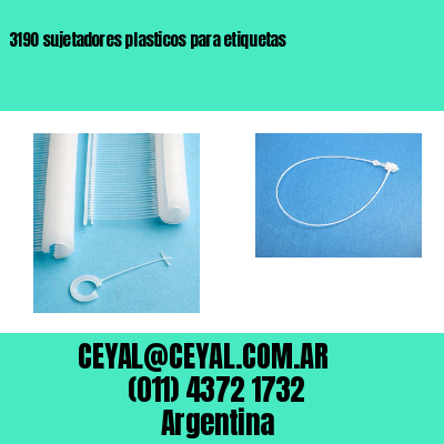 3190 sujetadores plasticos para etiquetas