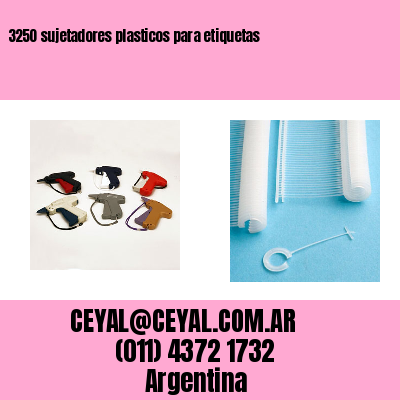 3250 sujetadores plasticos para etiquetas