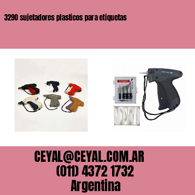 3290 sujetadores plasticos para etiquetas