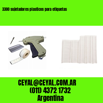 3300 sujetadores plasticos para etiquetas