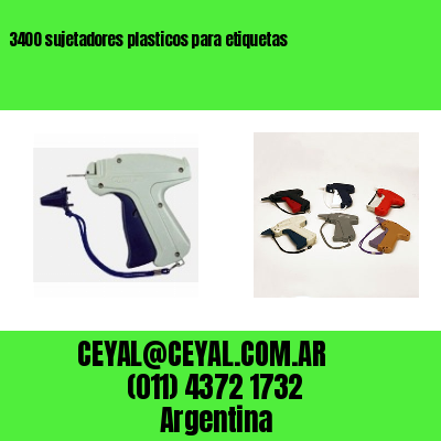 3400 sujetadores plasticos para etiquetas