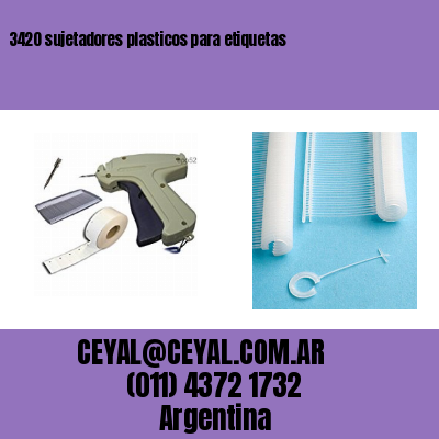 3420 sujetadores plasticos para etiquetas